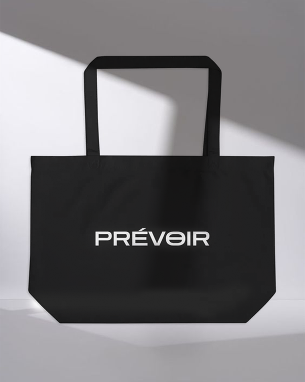 PRÉVOIR ORGANIC COTTON TOTE BAG - BLACK